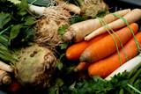 Fototapeta Kuchnia - Włoszczyzna, Warzywa przygotowane do sprzedaży,  Vegetable sets prepared for sale