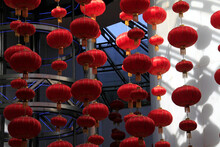 Red Paper Lantern Decoration Indoor