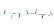 © Achira22 - Christmas lights string isolated on white background with clipping path.