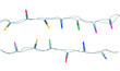 © Achira22 - Christmas lights string isolated on white background with clipping path.