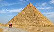 Valley of the pyramids of Giza in Egypt