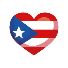 Canvas Print - flag of puerto rico