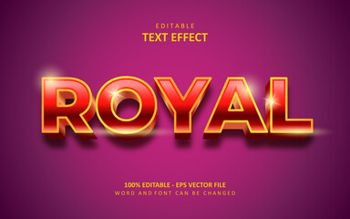 Wall Mural - Creative royal text effect