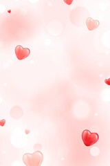 Sticker - Little red heart background vector