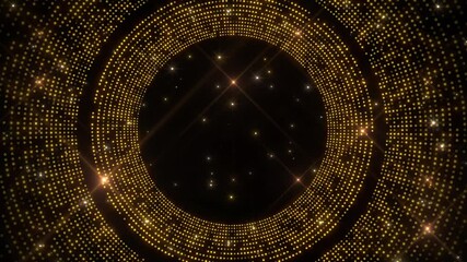 Wall Mural - golden awards ceremony background loop