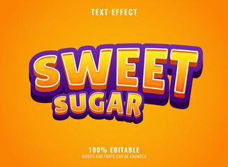 Sticker - sweet sugar funny kids text effect