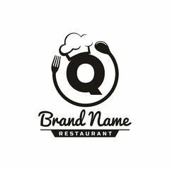 Wall Mural - Letter Q Restaurant Food Logo Design