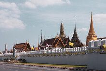 Beautiful View Of Sanam Luang In Bangkok Thailand On A Sunny Day