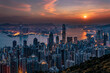 © Sven Taubert - Hongkong Panorama während Sonnenaufgang