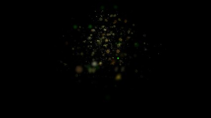Wall Mural - Magic Christmas Sparkling Light Particle Trail, Reveal or Transition Elements.