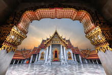 Marble Temple Of Bangkok, Thailand
