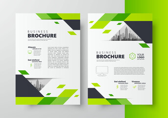 Wall Mural - Flyer brochure design, business flyer size A4 template, creative leaflet, trend cover geometric