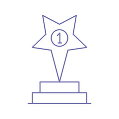 Canvas Print - creative topper award trophy icon