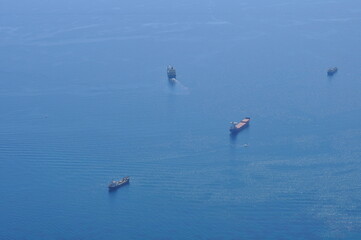 Wall Mural - The cargo ship transportation
