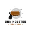gun holster inspiration illustration logo design
