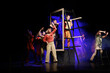 © Kozlik_mozlik - Actors and actresses perform a modern performance on the stage of the theater.