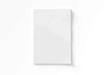 Wall Mural - magazine cover mockup isolated on white background 3d rendering