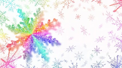 Wall Mural - beautiful green Christmas tree lies on the white snow
