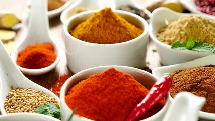 Canvas Print - various spices