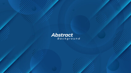 Abstract blue vector background with circle and lines shape.