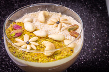 Zgougou Tunisienne  Cashew Desert Photography - Healthy Breakfast Cereal Yogurt And Fruits