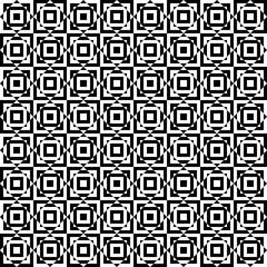 Poster - Complex optical chessboard or canvas. Vector with black and white abstract shapes.