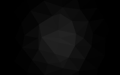  Dark Silver, Gray vector polygon abstract layout.