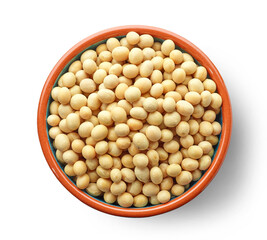 Canvas Print - bowl of soy beans
