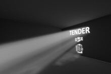 TENDER Rays Volume Light Concept 3d Illustration