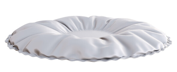 Wall Mural - white textile pillow with empty space for your object or text