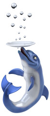 Wall Mural - Fun dolphin - 3D Illustration