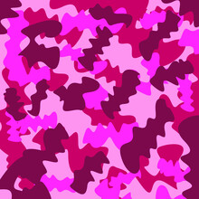 Abstract Pretty Cute Girly Pink Camouflage Stripes Seamless Pattern Military For Print Clothing
