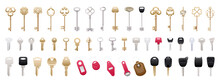 Vector Collection Of Realistic Keys.
