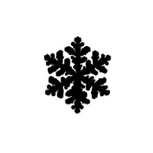 Black Snowflake Illustration