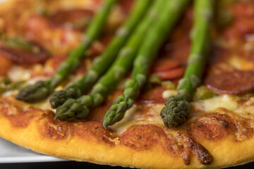 Canvas Print - asparagus pizza