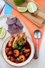 Wall Mural - Mexican Shrimp Soup - Caldo de Camaron