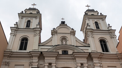 Catholic Cathedral church in the historical center of the city. Religious heritage of the Middle Ages.