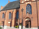 Fototapeta  - KĘDZIERZYN KOŻLE , POLSKA -Zabytkowy kościół w centrum Kędzierzyna