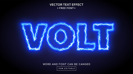 Volt editable text effect