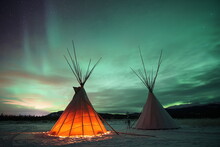 Northern Lights In Yukon, Canada