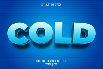 Wall Mural - Cold editable text effect cartoon style