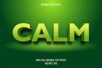 Wall Mural - Calm editable text effect cartoon style