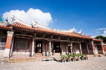 Wall Mural - Building view of Lukang Lung-shan Temple in Changhua, Taiwan. It is a famous tourist attraction in Changhua County.