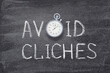 avoid cliches watch