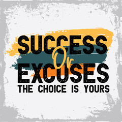 Wall Mural - Inspirational quote for success, fitness, gym and workout.