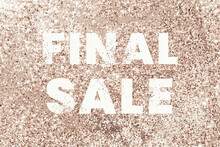 Final Sale Glittery Shopping Typography