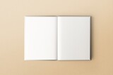 Fototapeta Psy - Open book, blank white pages