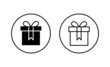 © avaicon - Gift icons set. gift sign and symbol. birthday gift