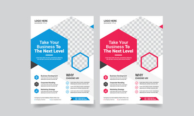 Wall Mural - Morden Professional Corporate Business Flyer Design vector template.	
