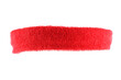 Red headband isolated on white